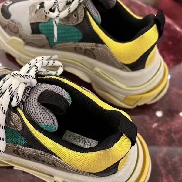 BALENCIAGA Gucci聯名Triples 精仿鞋 真氣墊水晶老爹鞋