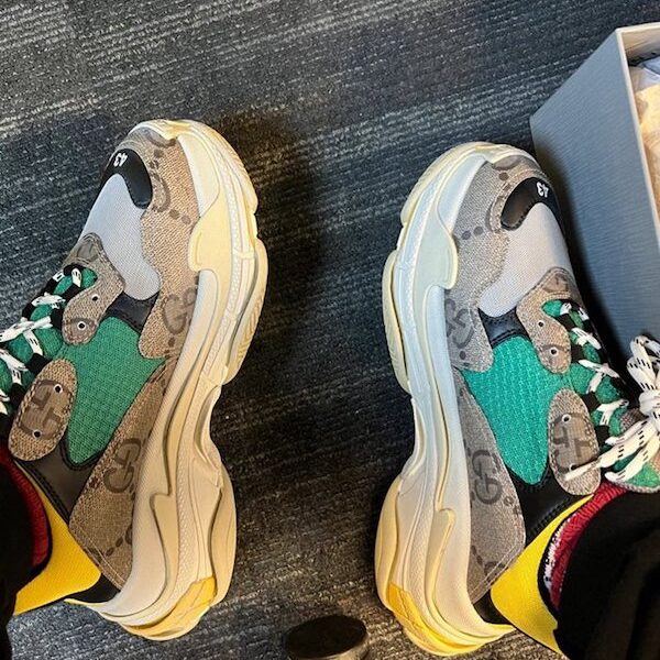 BALENCIAGA Gucci聯名Triples 精仿鞋 真氣墊水晶老爹鞋