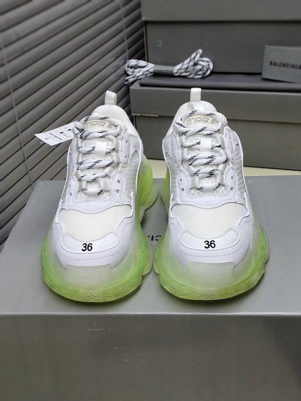 超A鞋 巴黎世家Balenciaga TriPle S 巴黎氣墊 “白加綠” 1 超A鞋 巴黎世家Balenciaga TriPle S 巴黎氣墊 “白加綠”