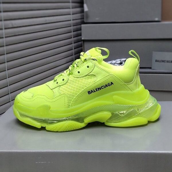 頂級高仿鞋推薦 巴黎世家Balenciaga TriPle S 巴黎氣墊 “螢光黃”