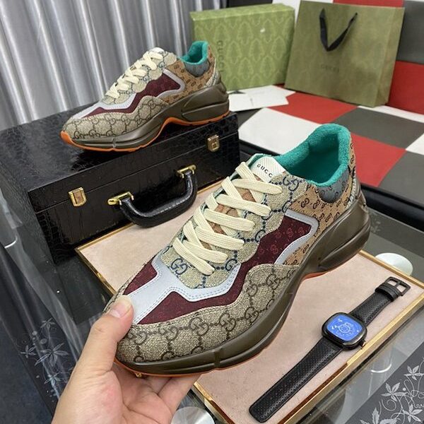 高仿GUCCI新款老爹鞋頭層牛皮