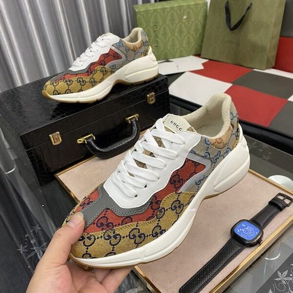 GUCCI官網最新款老爹鞋頭層牛皮-復刻鞋
