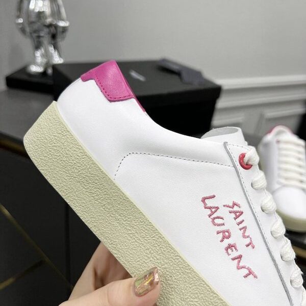 頂級高仿鞋推薦-YSL Saint Laurent金色刺繡板鞋