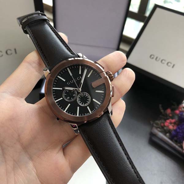 瑞士高仿手表古馳（Gucci）G-Chrono系列皮革男士
