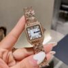 高仿假錶卡地亞方型女表進口石英機芯
