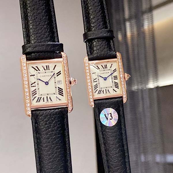 手表高仿卡地亞 CARTIER-Tank腕表瑞士石英機芯