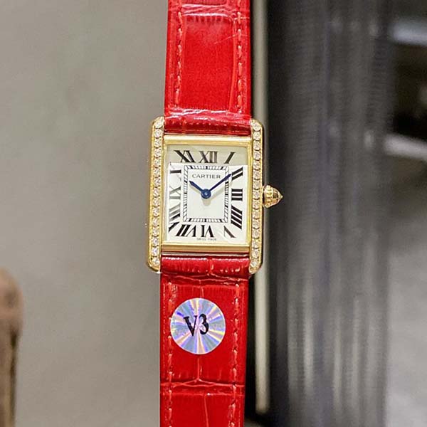 臺灣手錶卡地亞 CARTIER-Tank腕表瑞士石英機芯