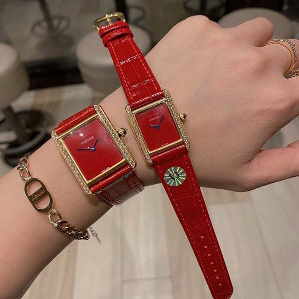 手表頂級高仿卡地亞 CARTIER-Tank腕表瑞士石英機芯