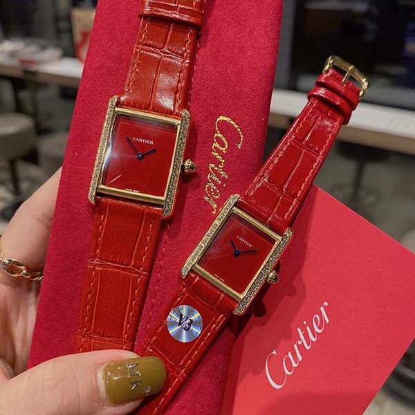手表頂級高仿卡地亞 CARTIER-Tank腕表瑞士石英機芯