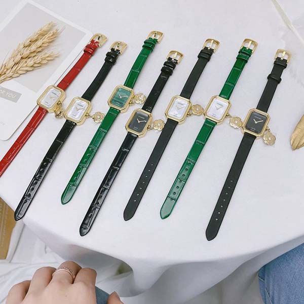 精仿腕表I chanel premi e re 限量版手錶 絲絨質感黑色絹絲錶帶