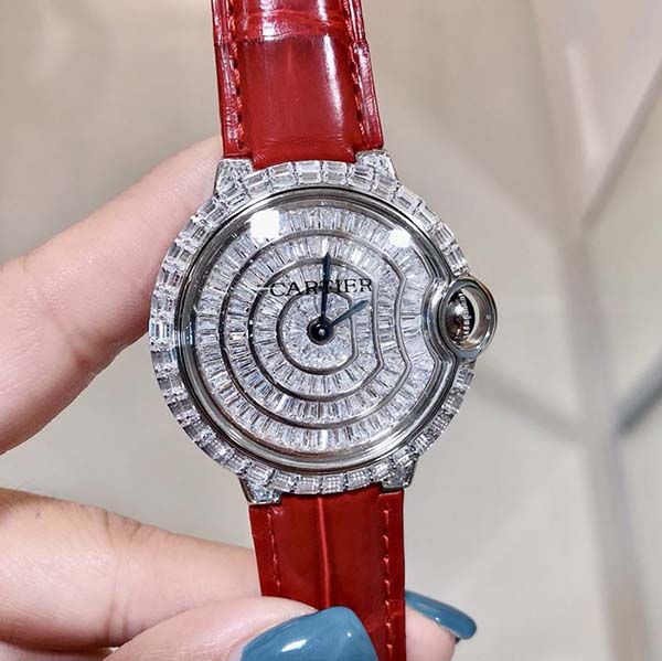 一比一高仿手表Cartier-卡地亞藍氣球方鑽滿天星女士腕表 2 一比一高仿手表Cartier-卡地亞藍氣球方鑽滿天星女士腕表