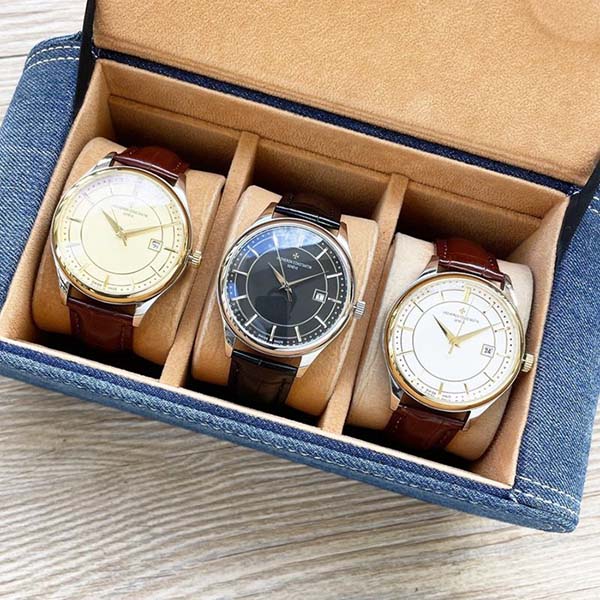 頂級復刻手表名表江詩丹頓 Vacheron Constantin 精品男士腕表，經典大三針設計