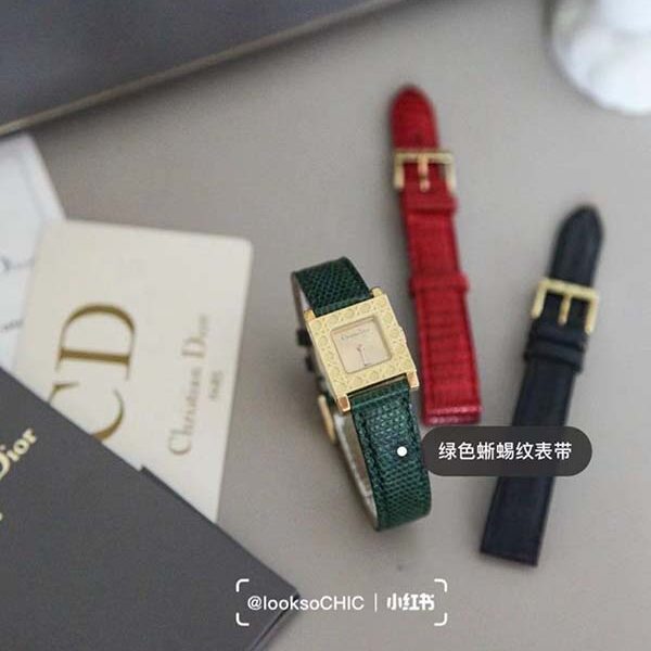 精仿手表Vintage Dior 藤格紋方錶盤Dior的腕表