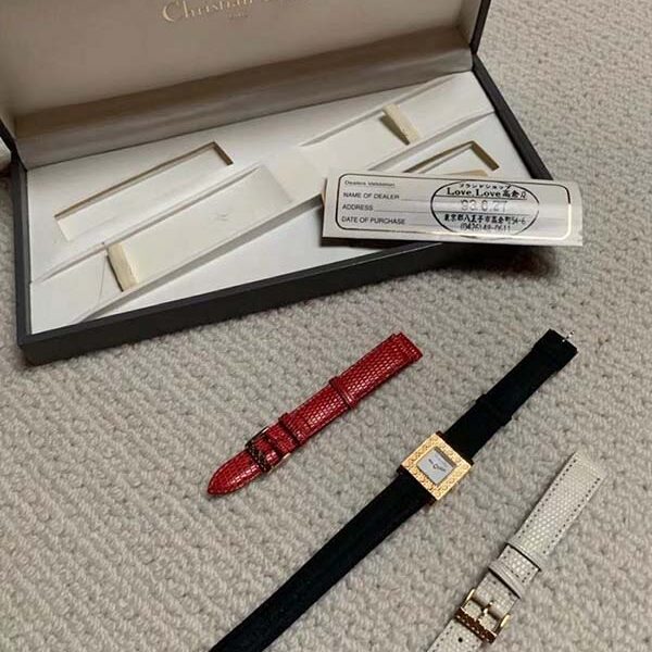 精仿手表Vintage Dior 藤格紋方錶盤Dior的腕表