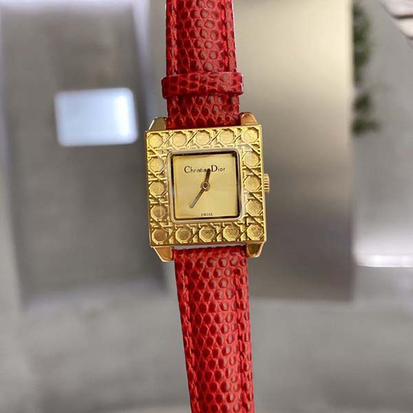 精仿腕表Vintage Dior 藤格紋方錶盤Dior的腕表