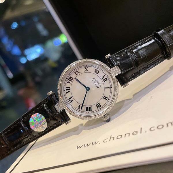 a貨手表Cartier卡地亞鑽圈圓盤中古腕表 10 a貨手表Cartier卡地亞鑽圈圓盤中古腕表