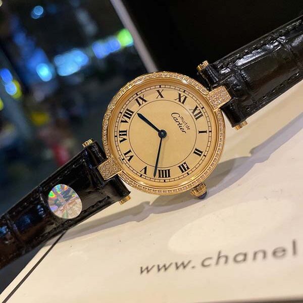 a貨手表Cartier卡地亞鑽圈圓盤中古腕表 13 a貨手表Cartier卡地亞鑽圈圓盤中古腕表