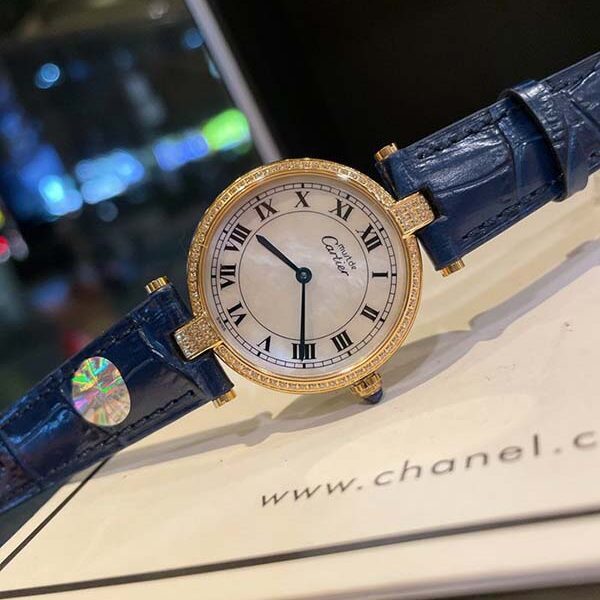 a貨手表Cartier卡地亞鑽圈圓盤中古腕表 14 a貨手表Cartier卡地亞鑽圈圓盤中古腕表