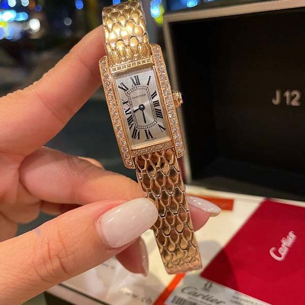 精仿手表卡地亞-Cartier Tank Américaine腕表瑞士石英機芯