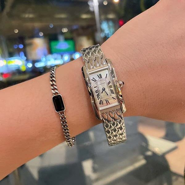 假錶卡地亞-Cartier Tank Américaine腕表瑞士石英機芯
