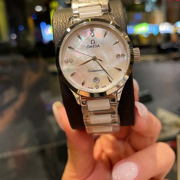 信譽品質第一歐米茄女士腕表進口石英機芯