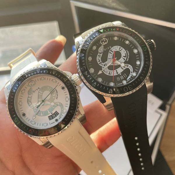 精仿手表古馳 Gucci新款中性潛水表瑞士ETA石英機芯
