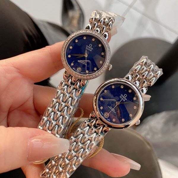 女款腕表原單歐米茄-OMEGA 升級版OMEGA典雅系列「露珠」連結成一條光華奪目的錶鏈