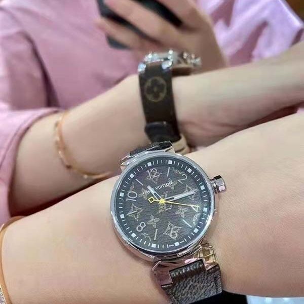 專櫃同款復刻lv路易威登老花手錶 LOUIS VUITTON 字母