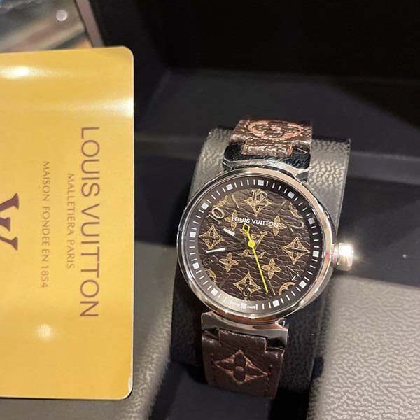 貨到付款lv路易威登老花手錶 LOUIS VUITTON 字母