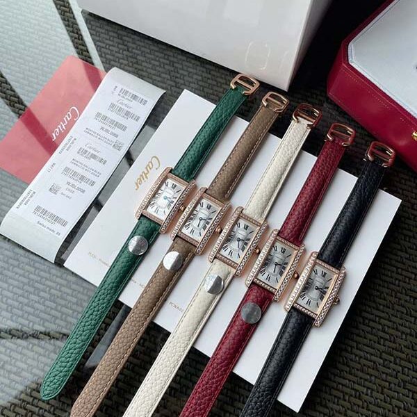 男士高仿手表卡地亞-Cartier Tank Américaine腕表瑞士石英機芯