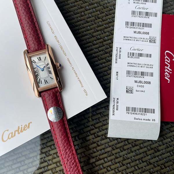 精仿名牌卡地亞-Cartier Tank Américaine腕表瑞士石英機芯
