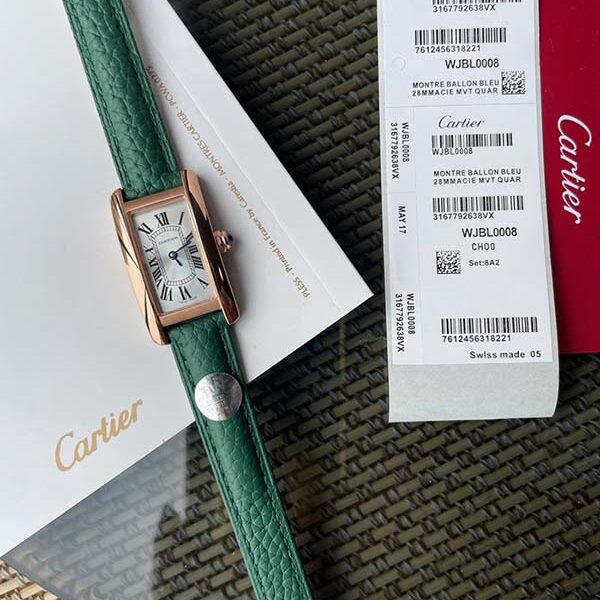 精仿名牌卡地亞-Cartier Tank Américaine腕表瑞士石英機芯