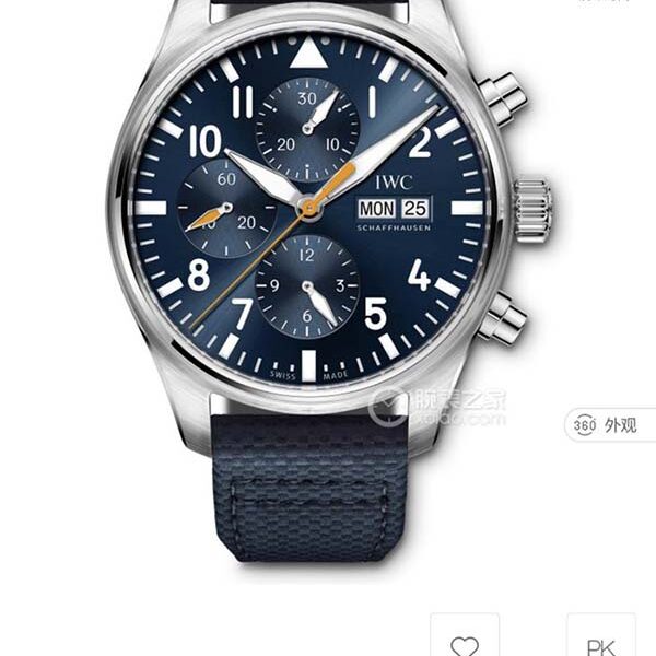 信譽品質第一IWC3777飛行員計時系列採用TOP級丹東7750機芯