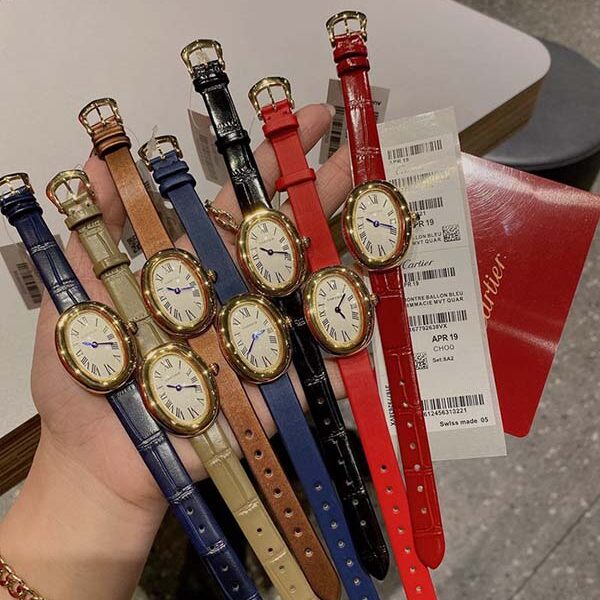 臺灣手錶卡地亞Baignoire浴缸系列腕表進口石英機芯