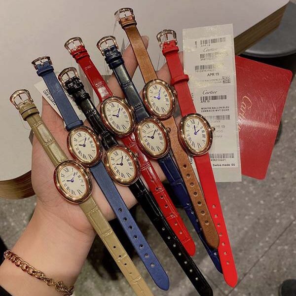 手錶精品卡地亞Baignoire浴缸系列腕表進口石英機芯