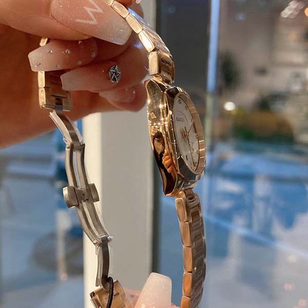 精仿名牌Gucci 古馳GG2570系列YA142504腕表 石英機