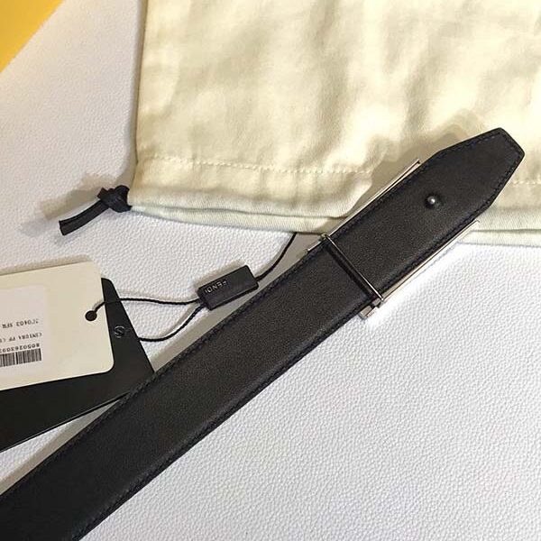 fgendi複製品標誌造型寬皮帶釘扣式帶扣