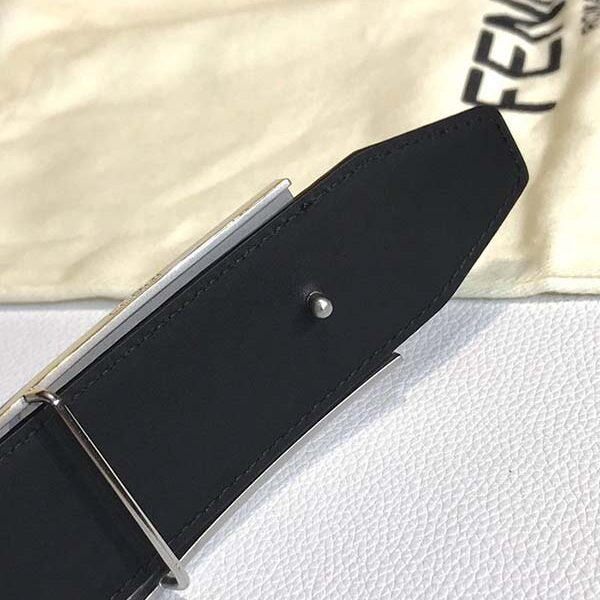超級複製FD標誌造型寬皮帶釘扣式帶扣