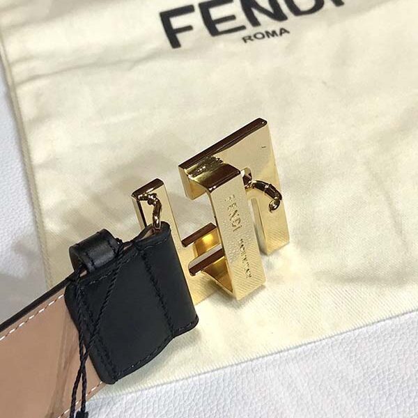 男士皮帶 高仿fendi 原單滿星鑽釕鈀電鍍F扣