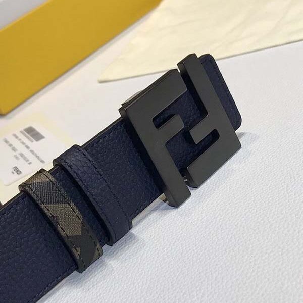 皮帶高仿 fendi標誌造型鉚釘扣皮帶