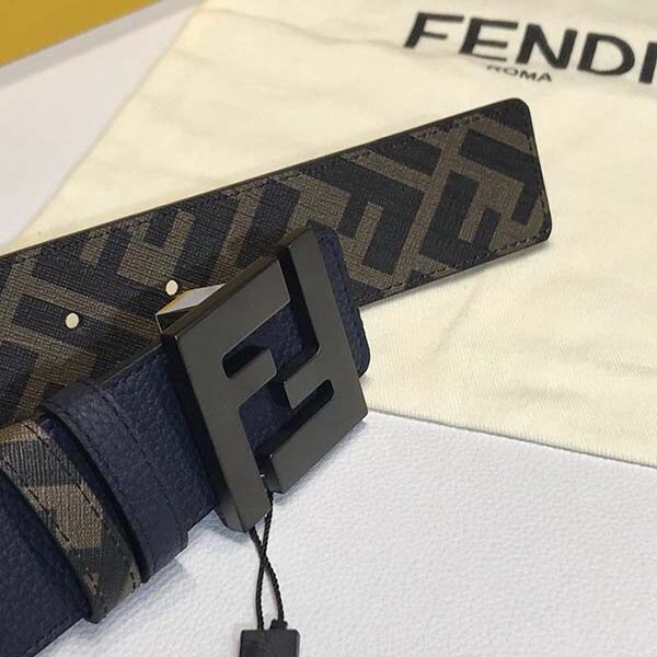 皮帶高仿 fendi標誌造型鉚釘扣皮帶