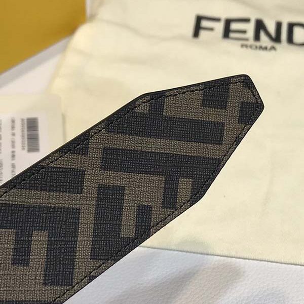 皮帶1：1 fendi 鉚釘標誌造型寬皮帶