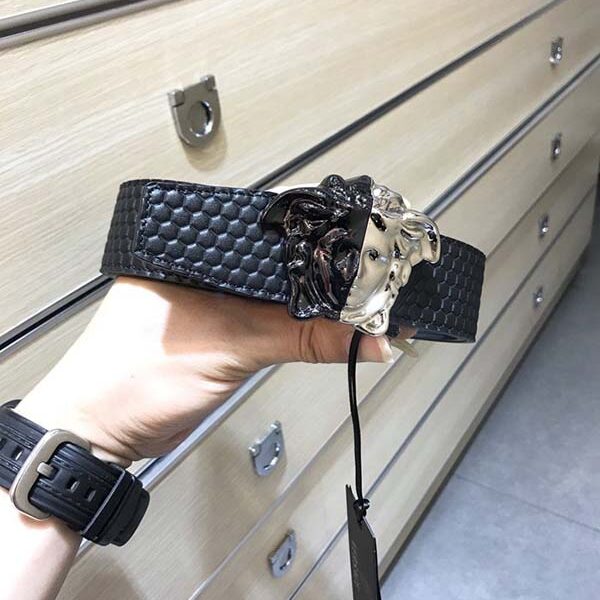 原單複製 分割間色五金 美人頭雙面小牛皮皮帶