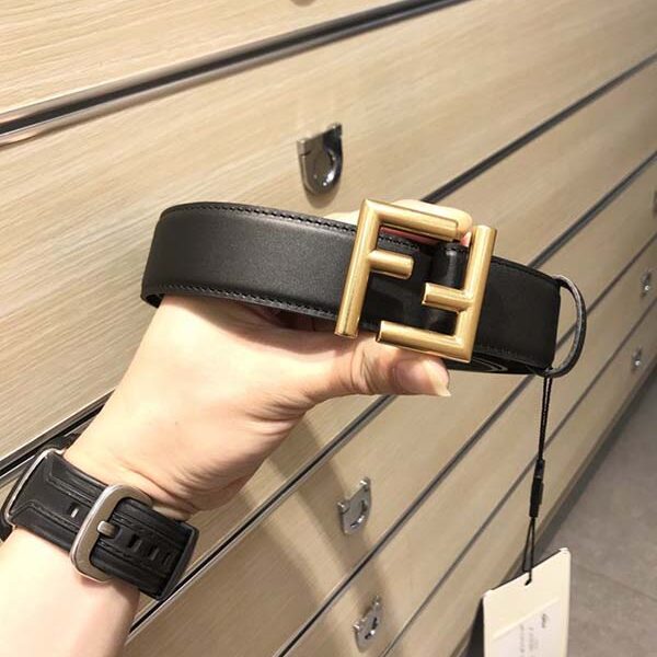 1：1皮帶 雙面頭層牛皮搭配原單釕鈀電鍍F扣