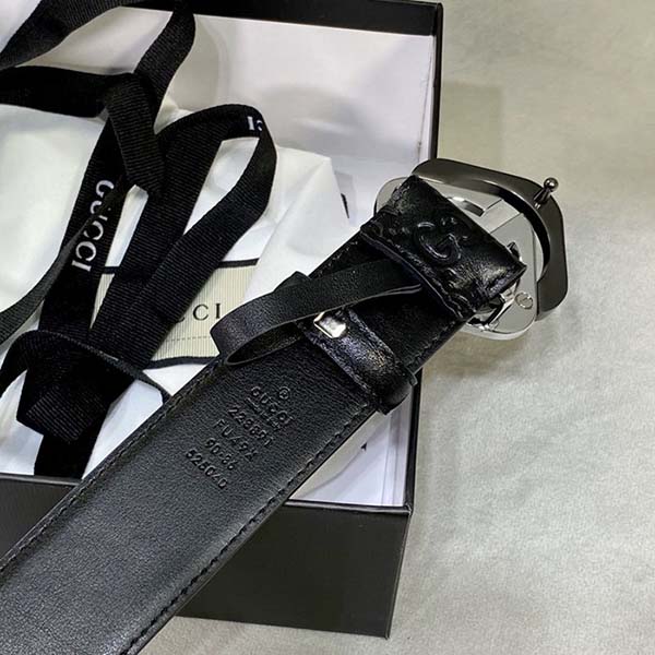 高仿Gucci 牛皮熱 大G花紋腰帶 5 高仿Gucci 牛皮熱 大G花紋腰帶