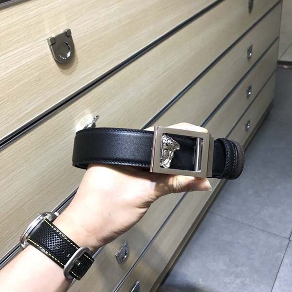 1：1原版立體人頭鋼扣 美人頭雙面採用進口原版小牛皮腰帶
