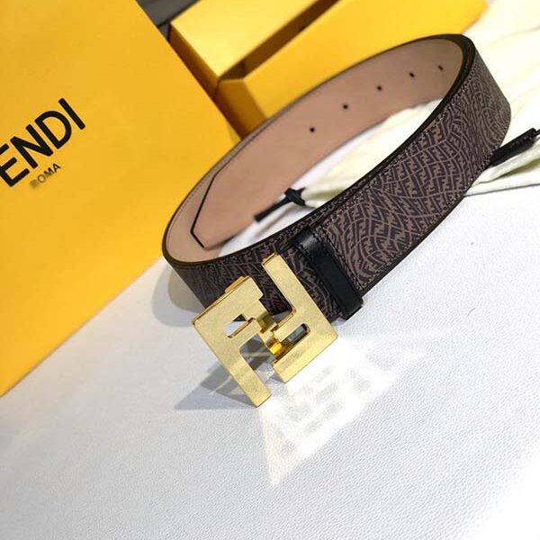 高仿新款fendi 原版鉚釘扣皮帶