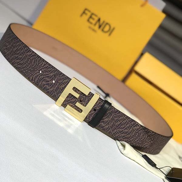 高仿新款fendi 原版鉚釘扣皮帶