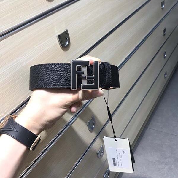 原單fendi 寬皮帶 小牛皮
