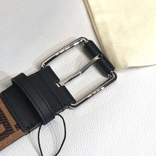 高仿精品店 fendi寬滾筒針扣 原版小牛皮皮帶